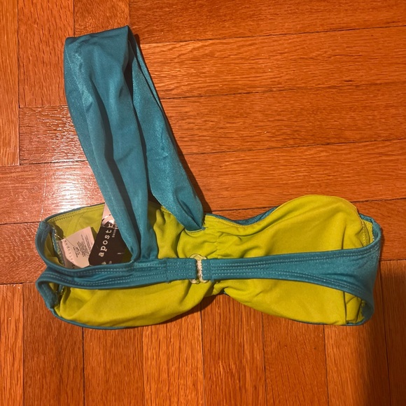 Apostrophe blue bikini top Misses size small - Picture 3 of 6